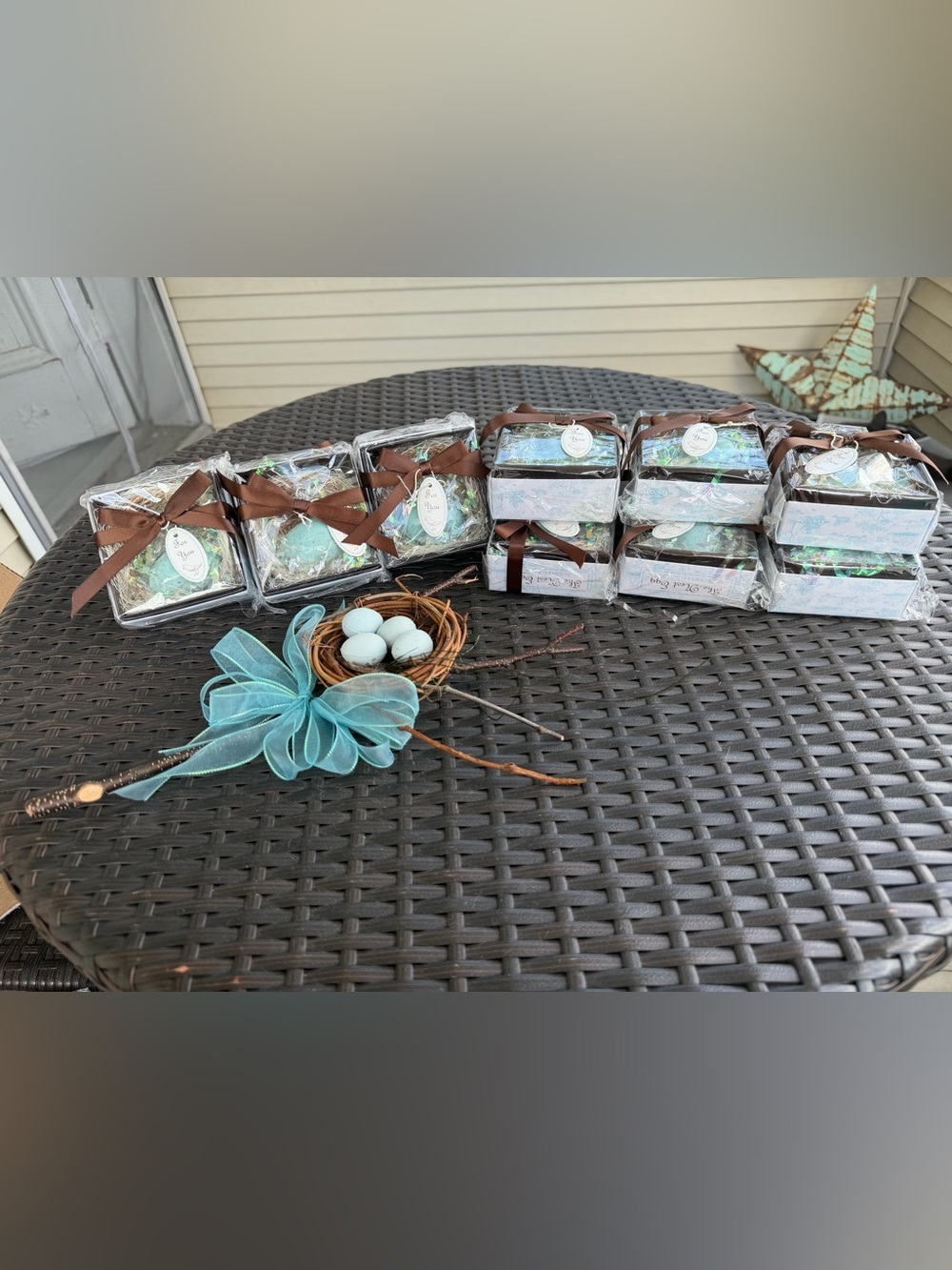 15 Piece Robin Egg Nest Favors